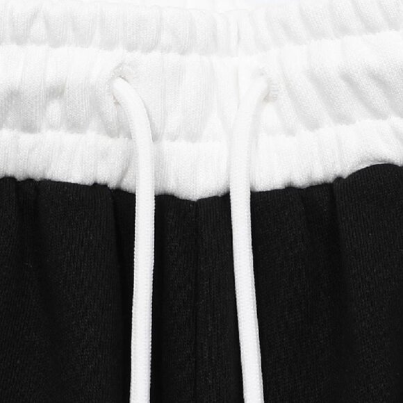 B.Sure Black And White Drawstring Shorts - Picture 4 of 4